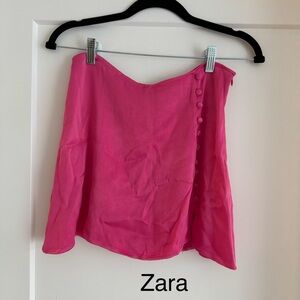 Zara Fuchsia Mini Skirt